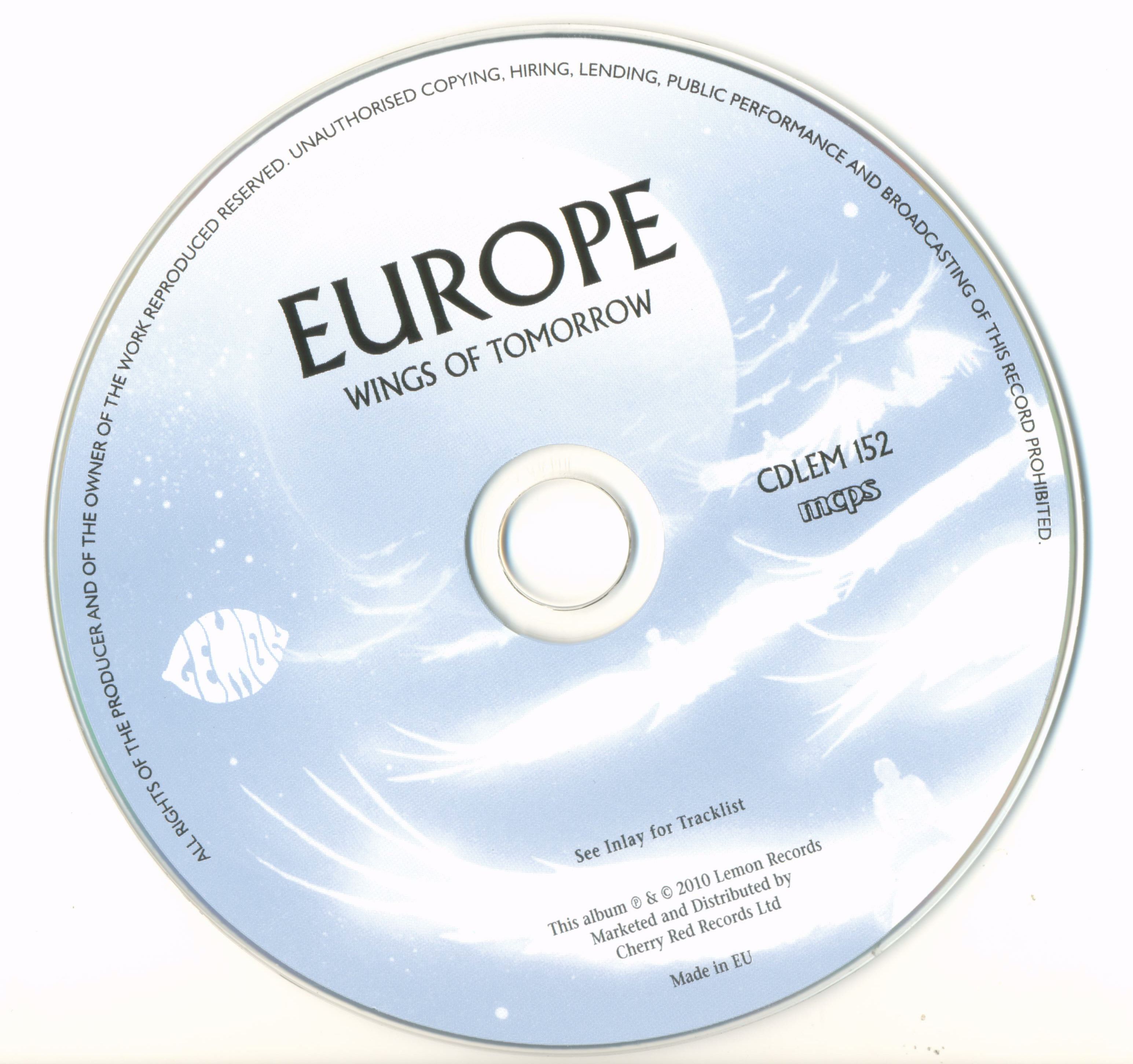 Europe  Wings Of Tomorrow : CD